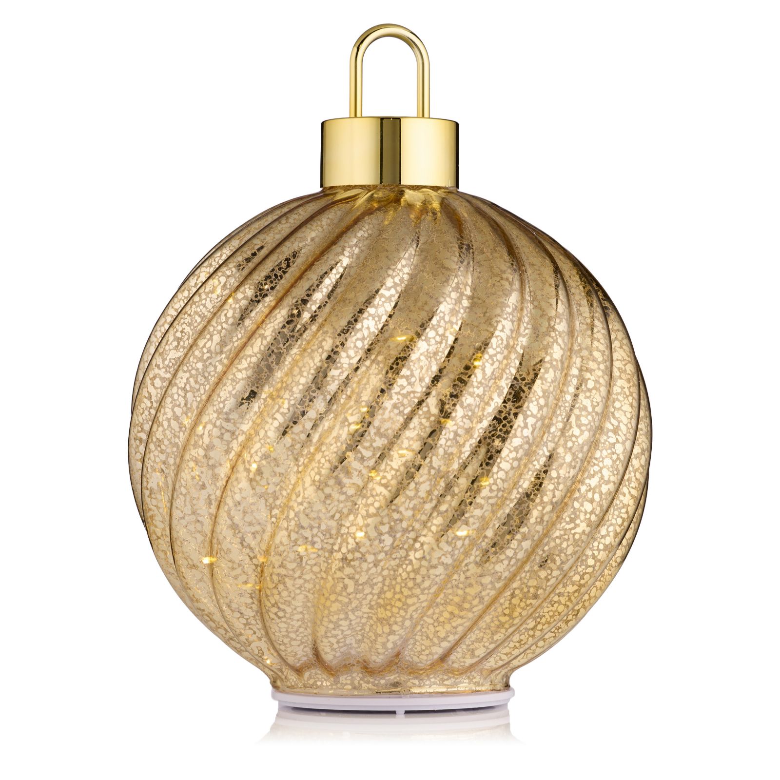 Home Stories Pre Lit 20cm Rotating Vintage Style Bauble