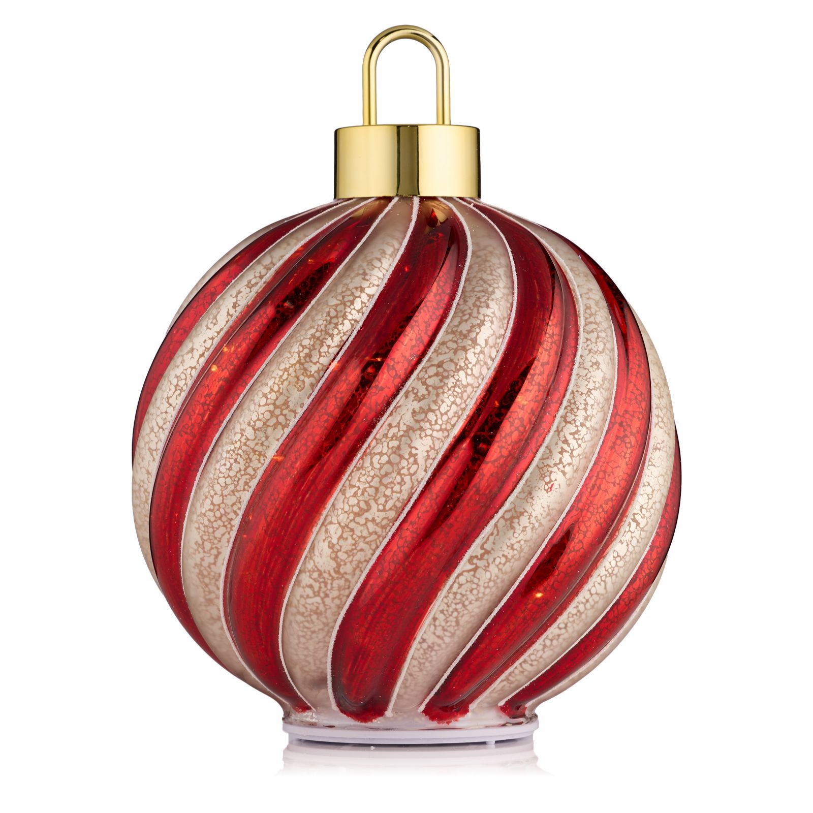 Home Stories Pre Lit 20cm Rotating Vintage Style Bauble