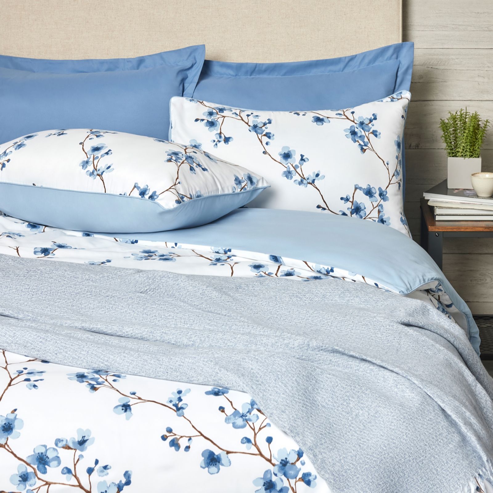 Outlet Cozee Home Ultimate 7 Piece Duvet Set & Throw Botanical