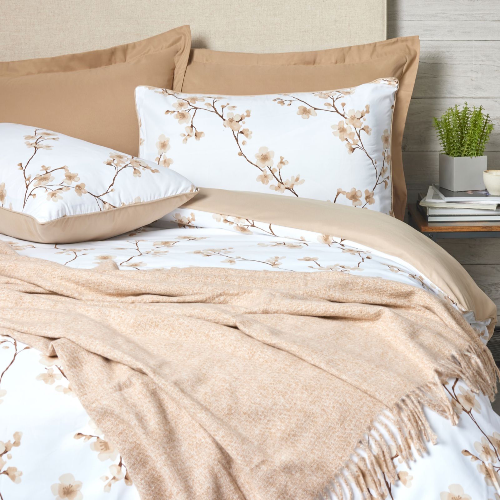 Outlet Cozee Home Ultimate 7 Piece Duvet Set & Throw Botanical