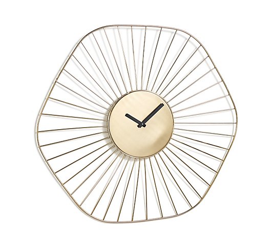 My Home Stories Large Decorative Wire Wall Clock