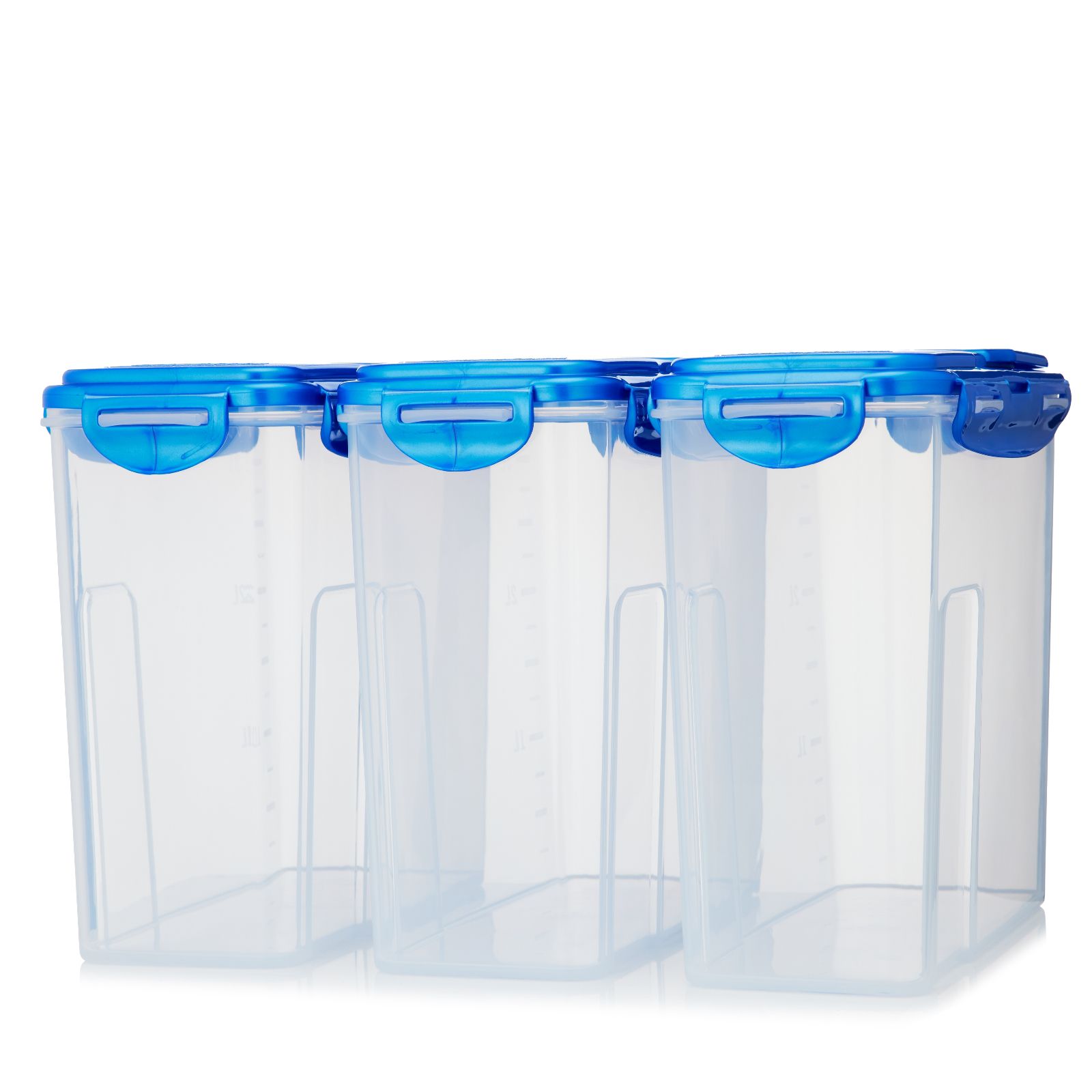 LocknLock Set of 3 Storage Containers with Flip Top Lids