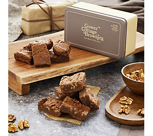 Gower Cottage Double Flavour Chocolate Brownies in Gift Tin
