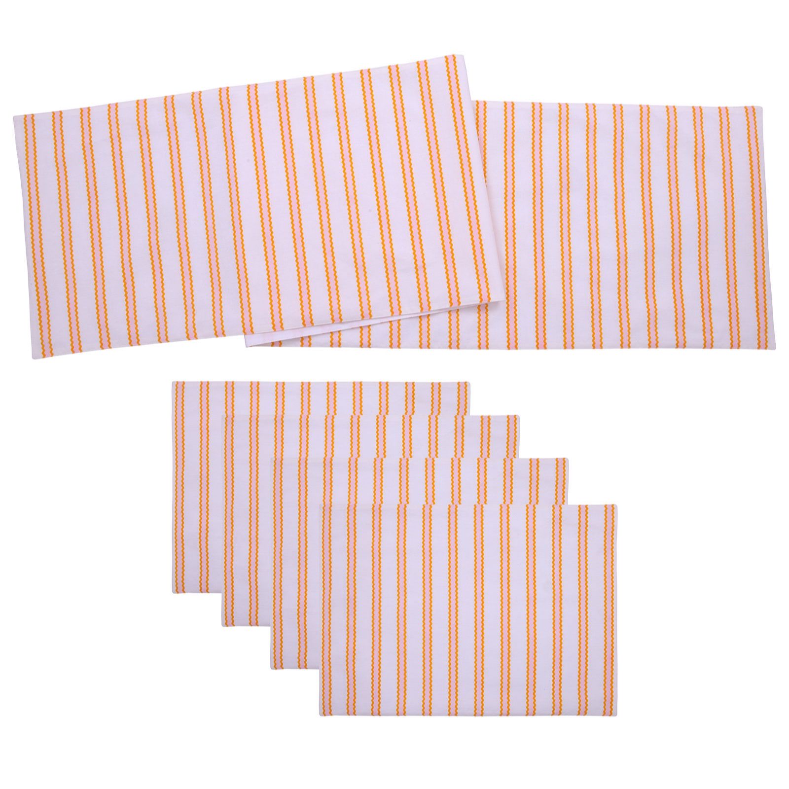 Sara By Sara Davies Runner And 4 Placemat Set