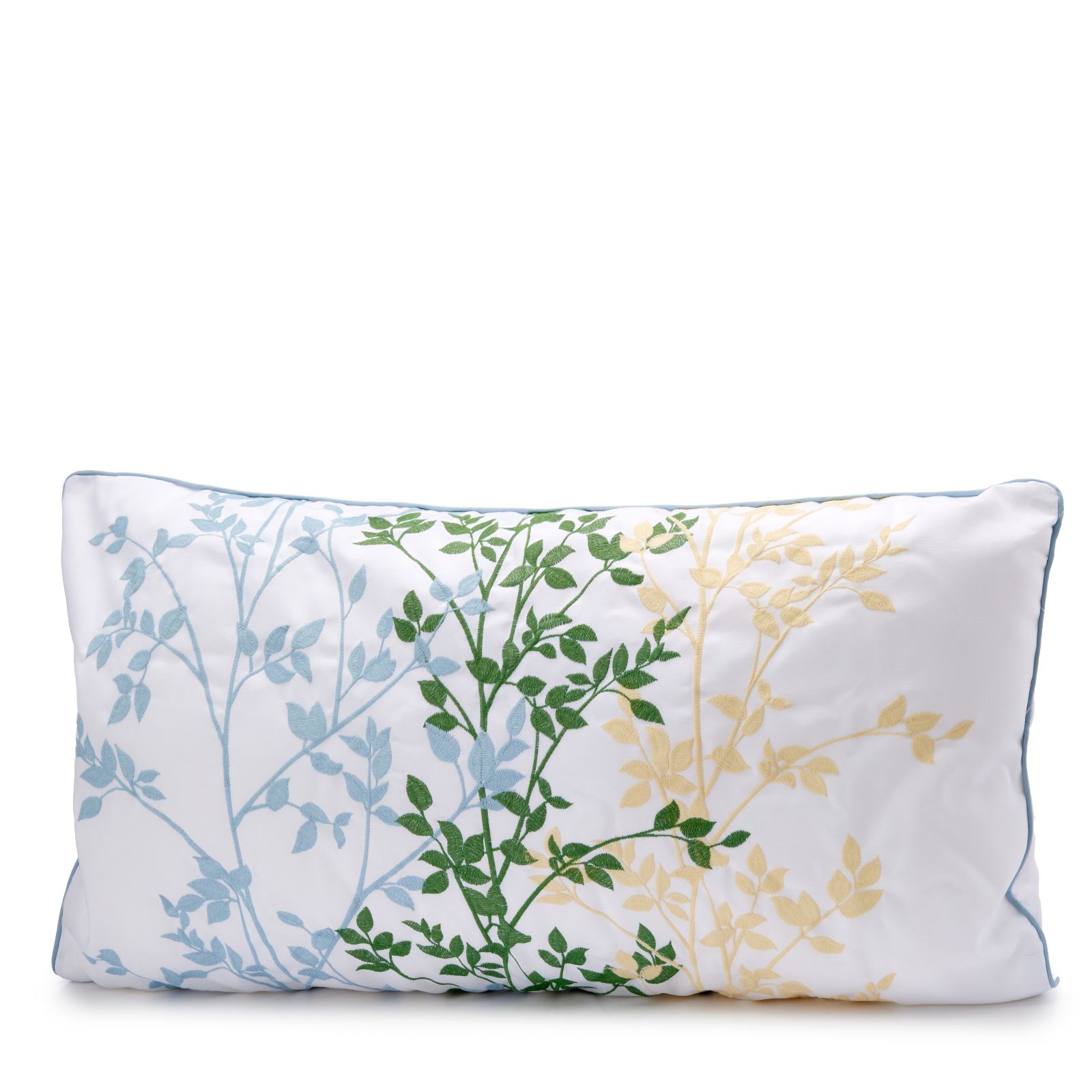 Cozee Home Floral Embroidery Retangle Cushion