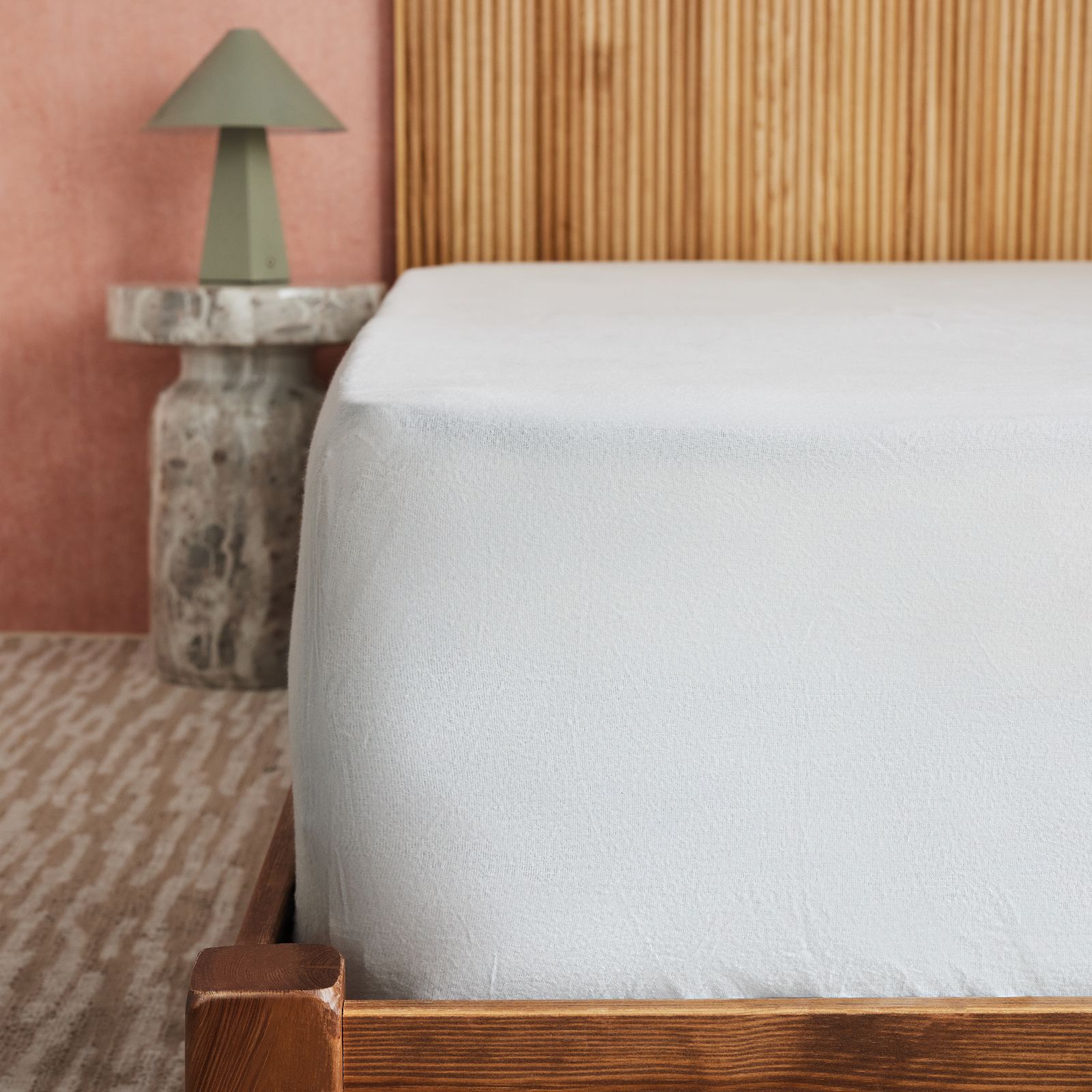 abode Brushed Cotton Fitted Sheet