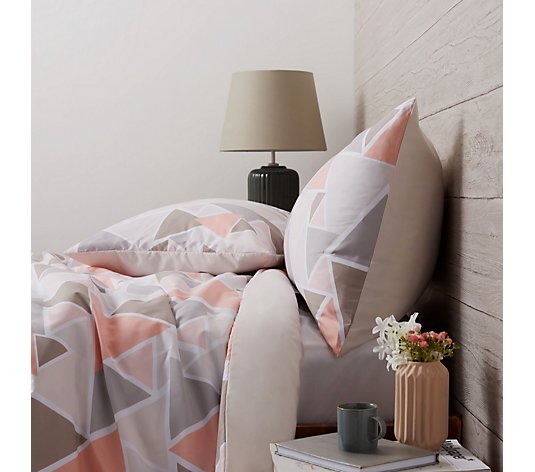 Supersoft by Cozee Home Grey Abstract Printed 3 Piece Duvet Set