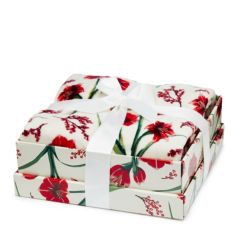 Cozee Home Velvetsoft Winter Floral Printed Throw in Giftbox