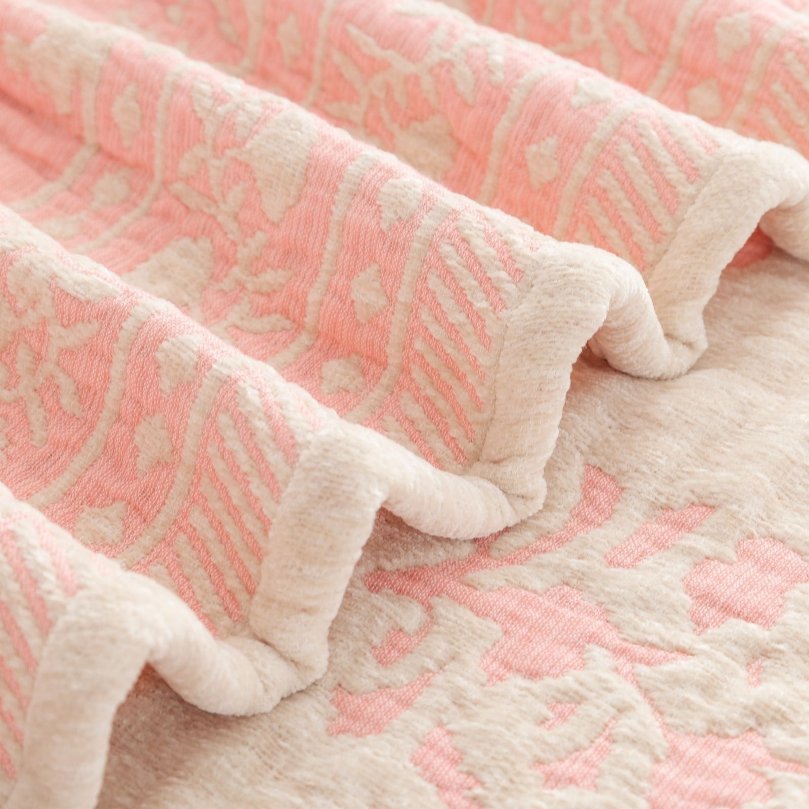 My Garden Stories Sorbet Collection Floral Chenille Throw