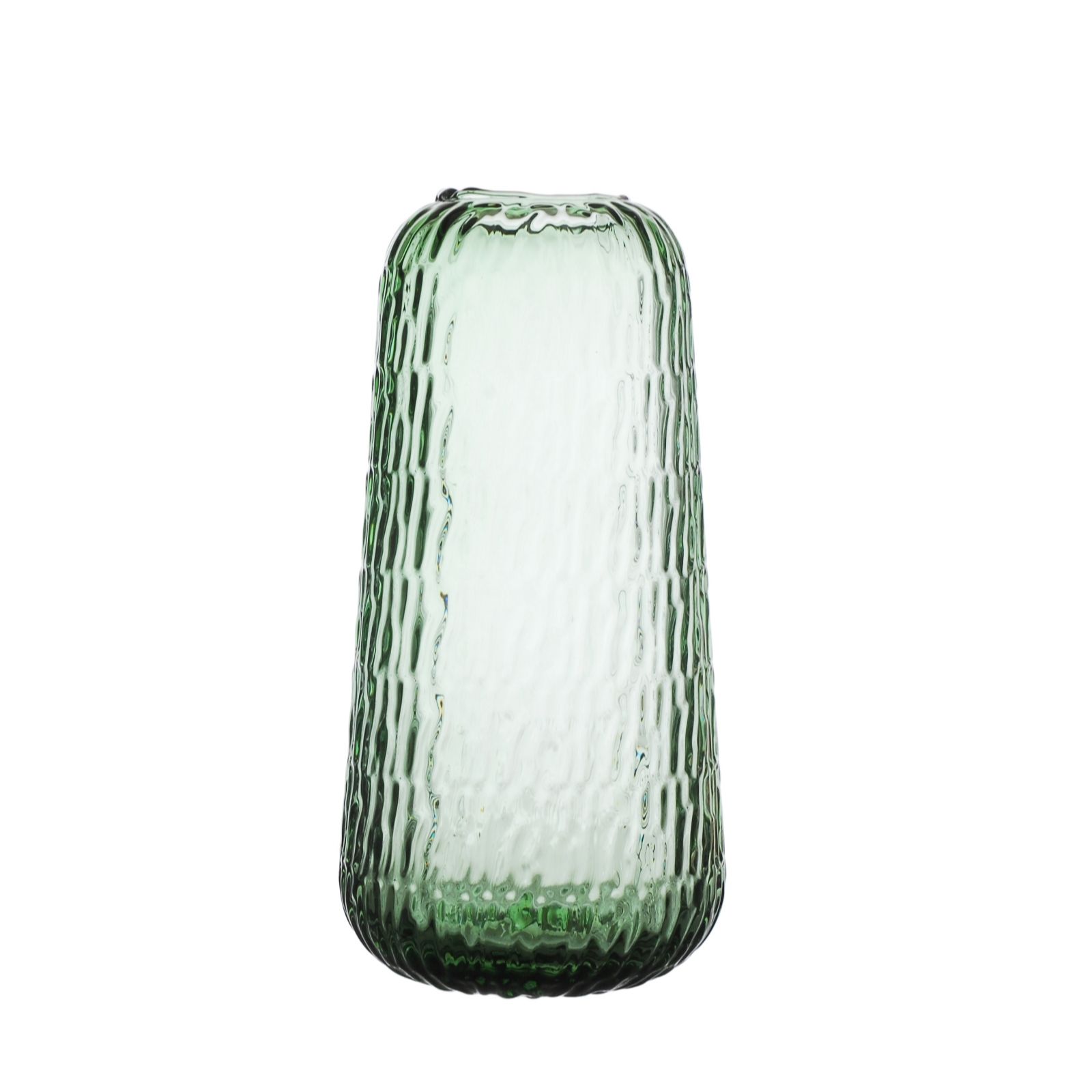 Outlet Otters Brook Organic Pattern Green Glass Open Top Vase
