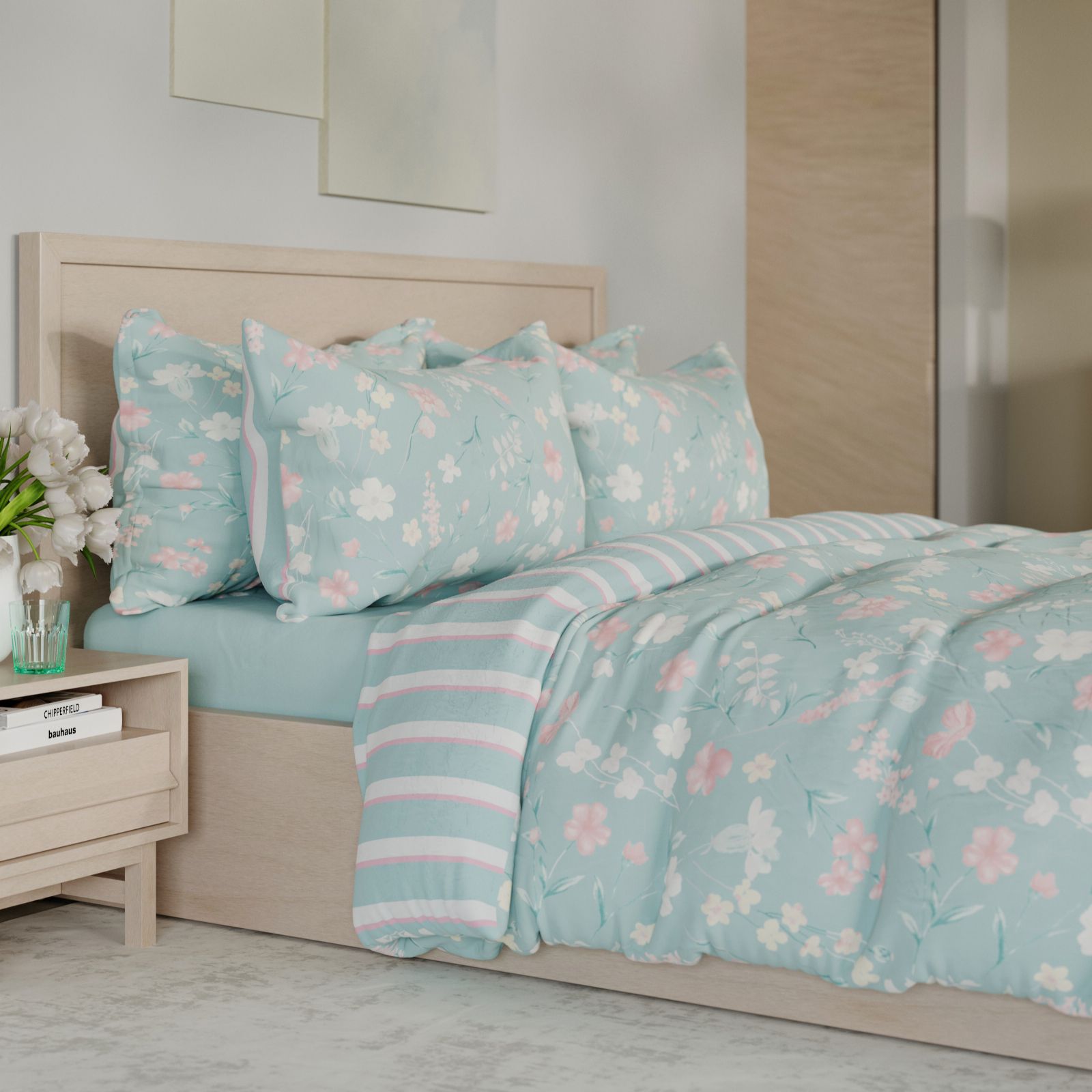 Supersoft by Cozee Home Floral Meadow 6 Piece Duvet Set