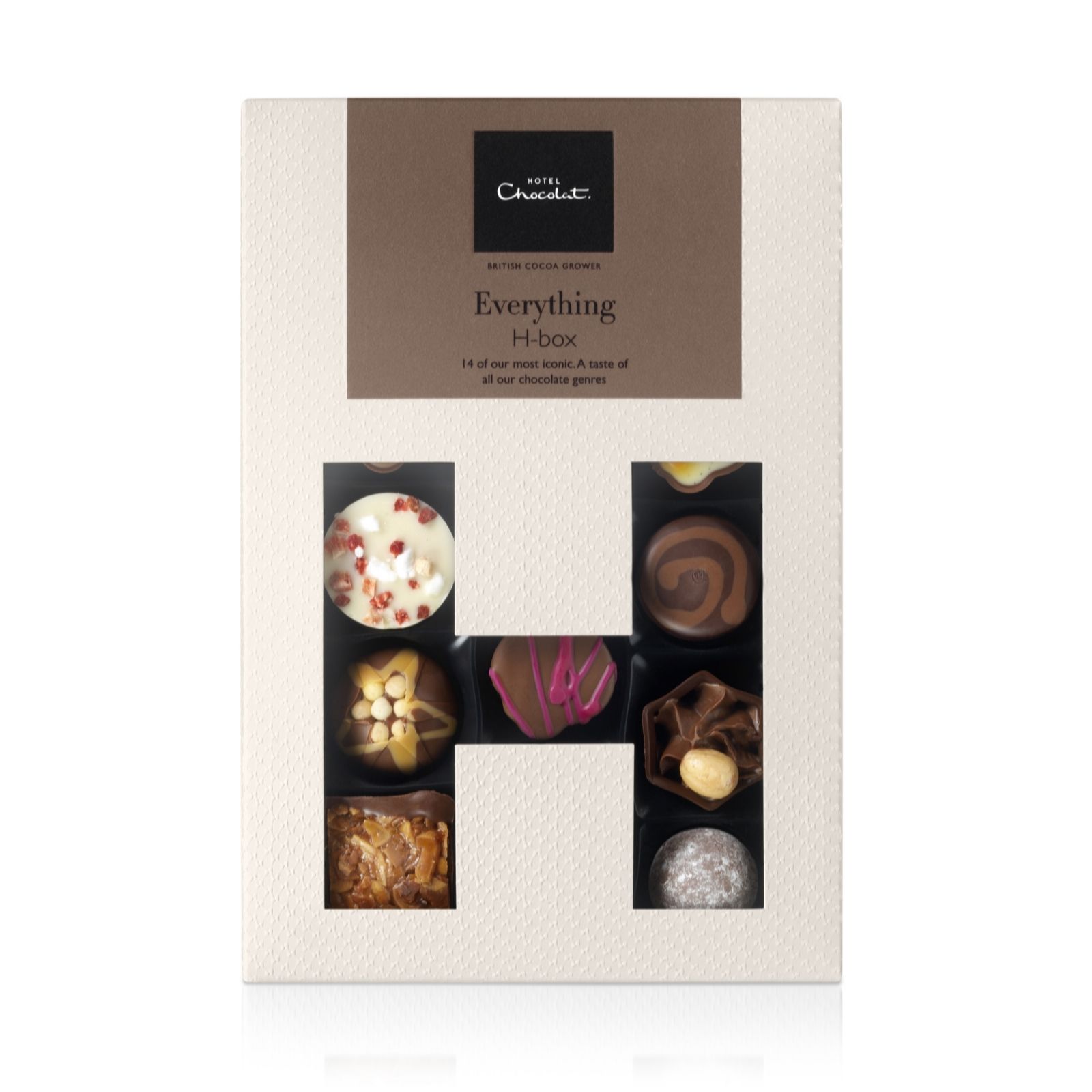 Hotel Chocolat Everything H Box 14pc Collection QVC UK