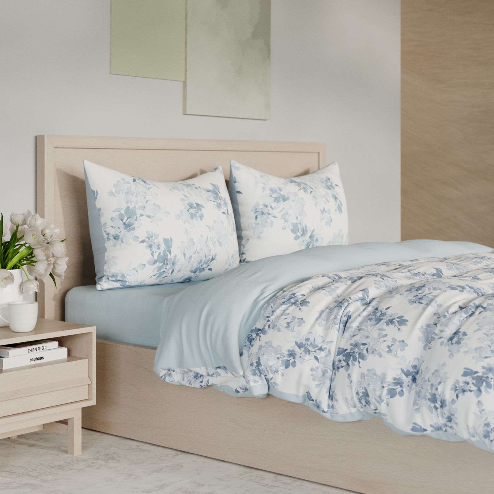 Supersoft by Cozee Home 2 Pack Embossed And Print 4 Piece Duvet Sets