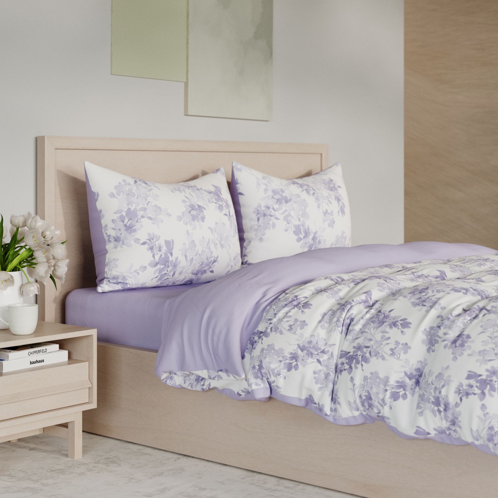 Supersoft by Cozee Home 2 Pack Embossed And Print 4 Piece Duvet Sets