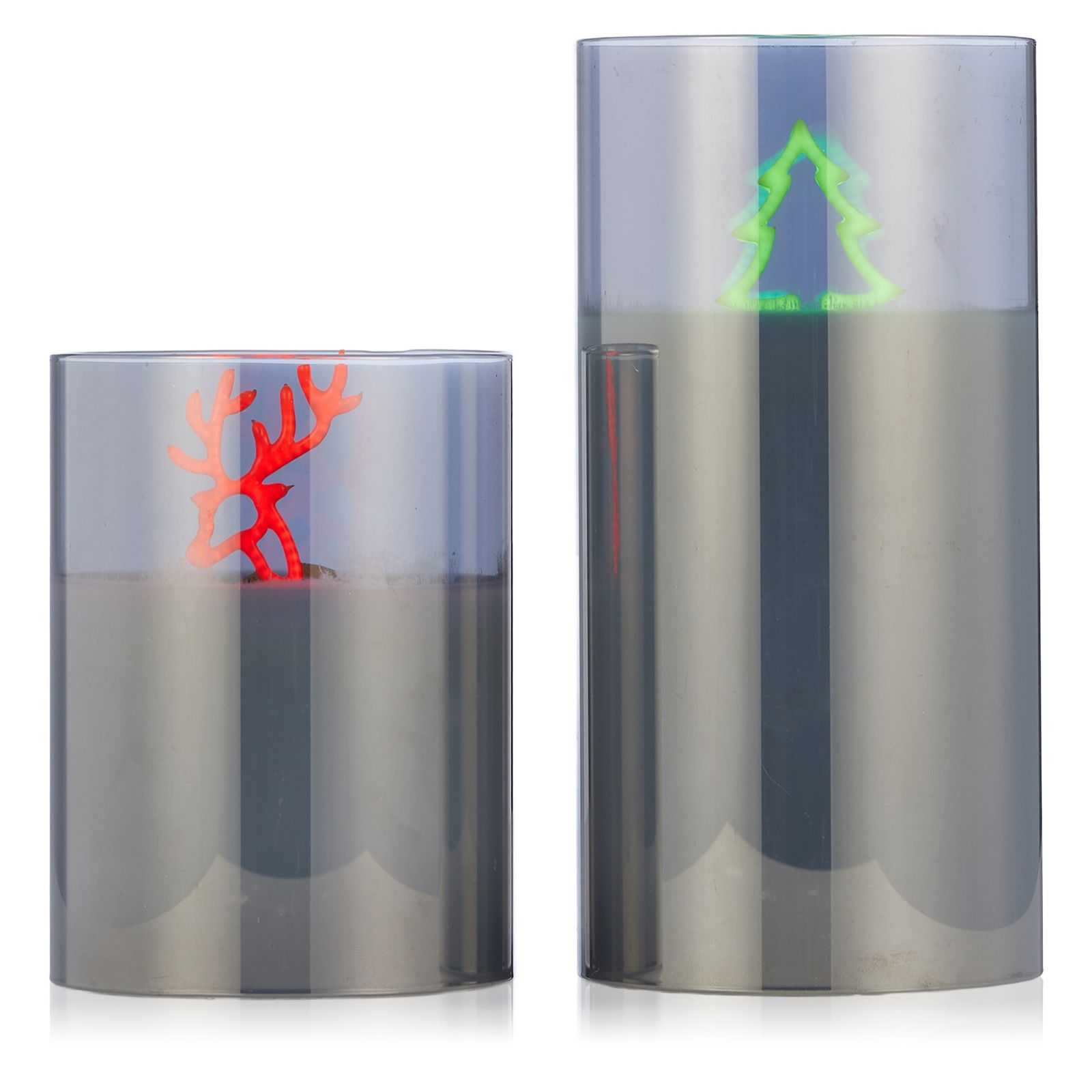 Home Stories Set of 2 LED Character Candles