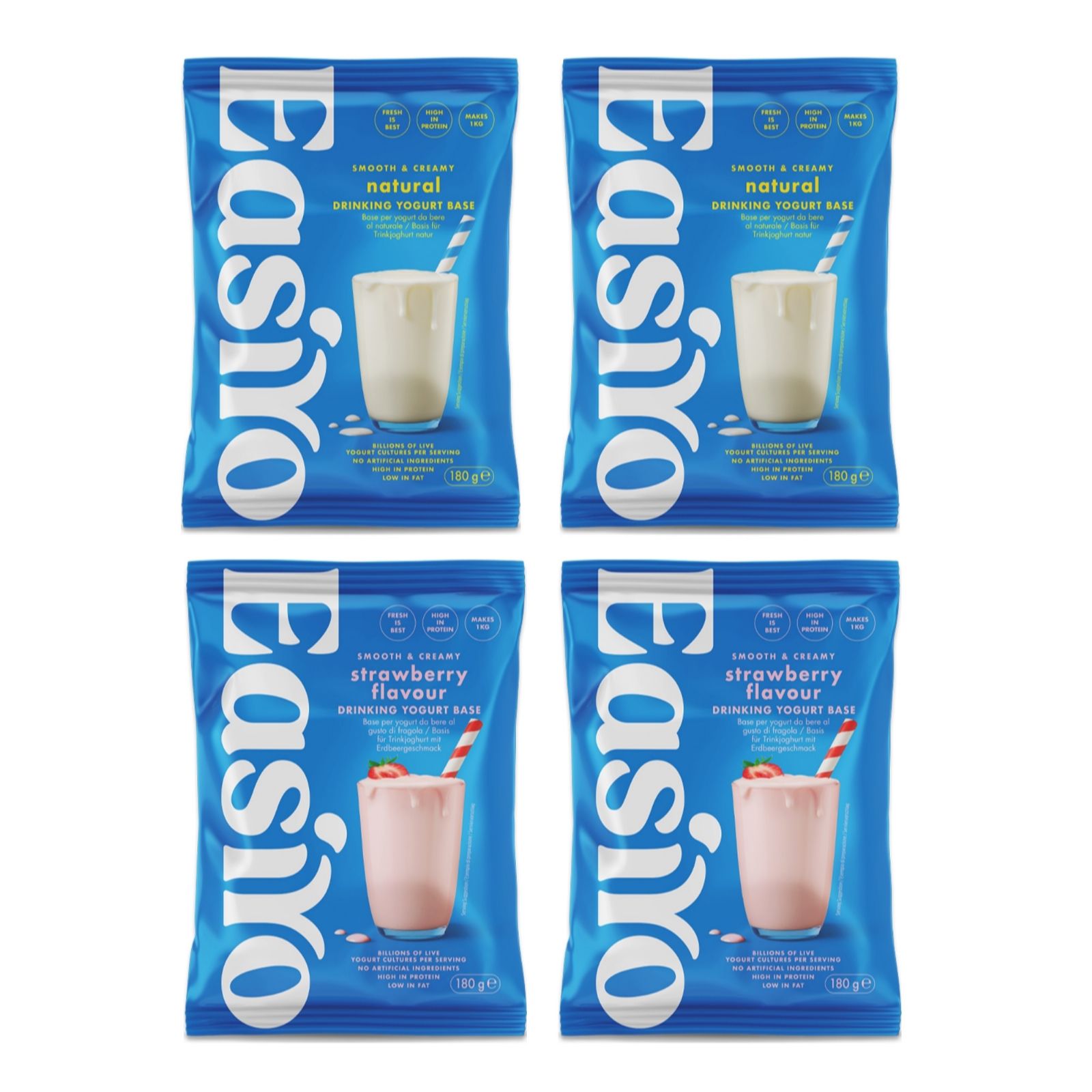 Easiyo Set of 4 Drinking Yoghurt Selection