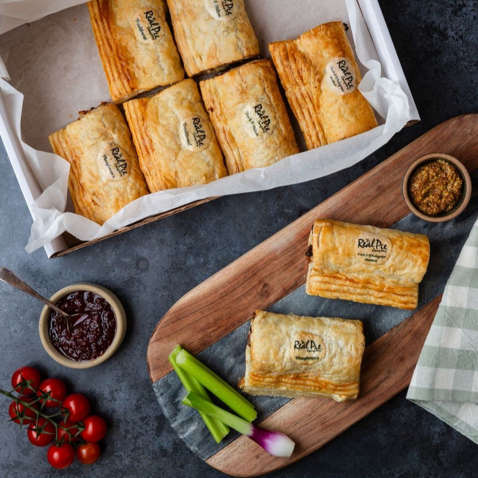 The Real Pie Co Set of 8 Assorted Sausage Rolls