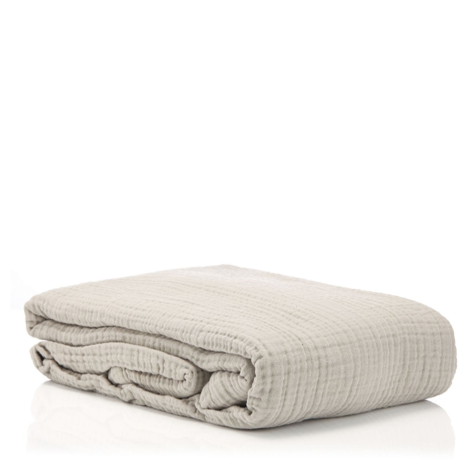 Outlet K by Kelly Hoppen 100 Cotton Muslin Throw 150x200cm QVC UK