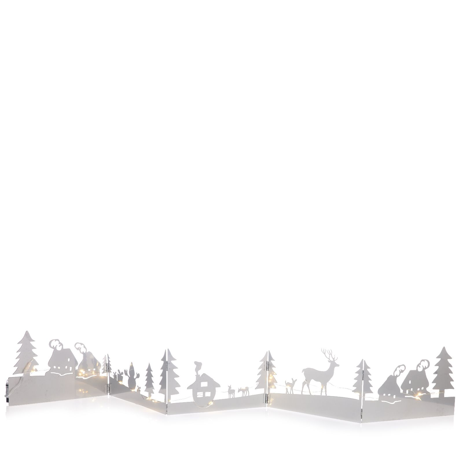 Home Reflections Pre-Lit Foldable Metal Tabletop Scene