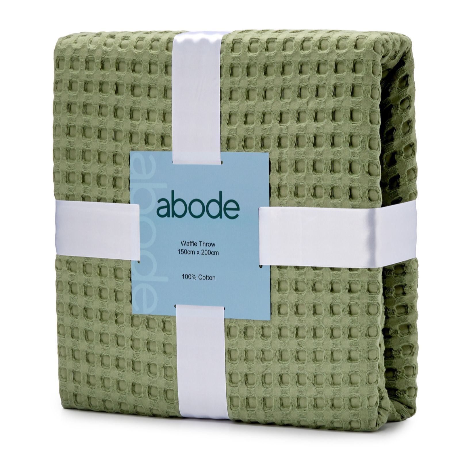 abode 100% Cotton Waffle Throw