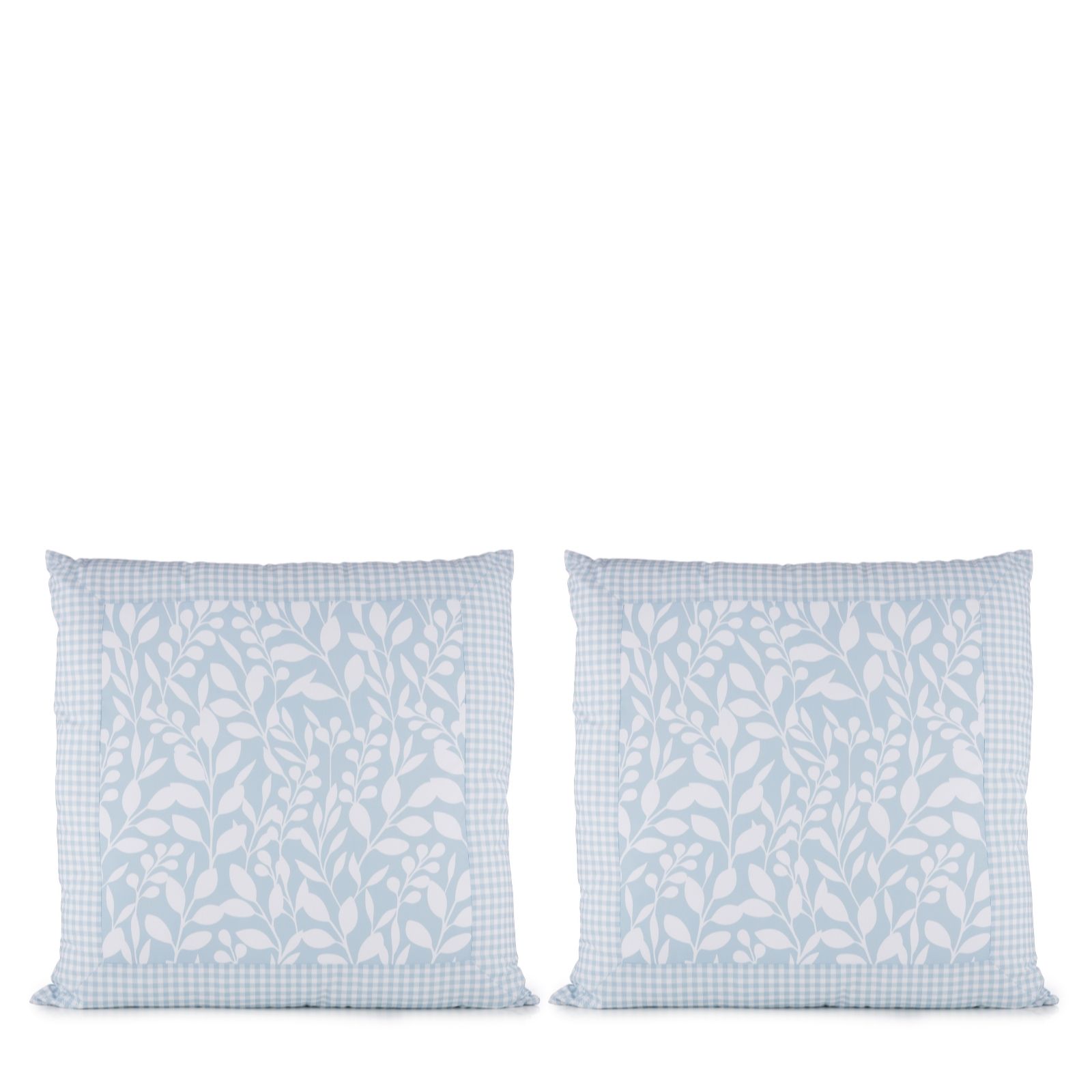 Cozee Home Set of 2 Oversized Filled Cushions with Contrast Border