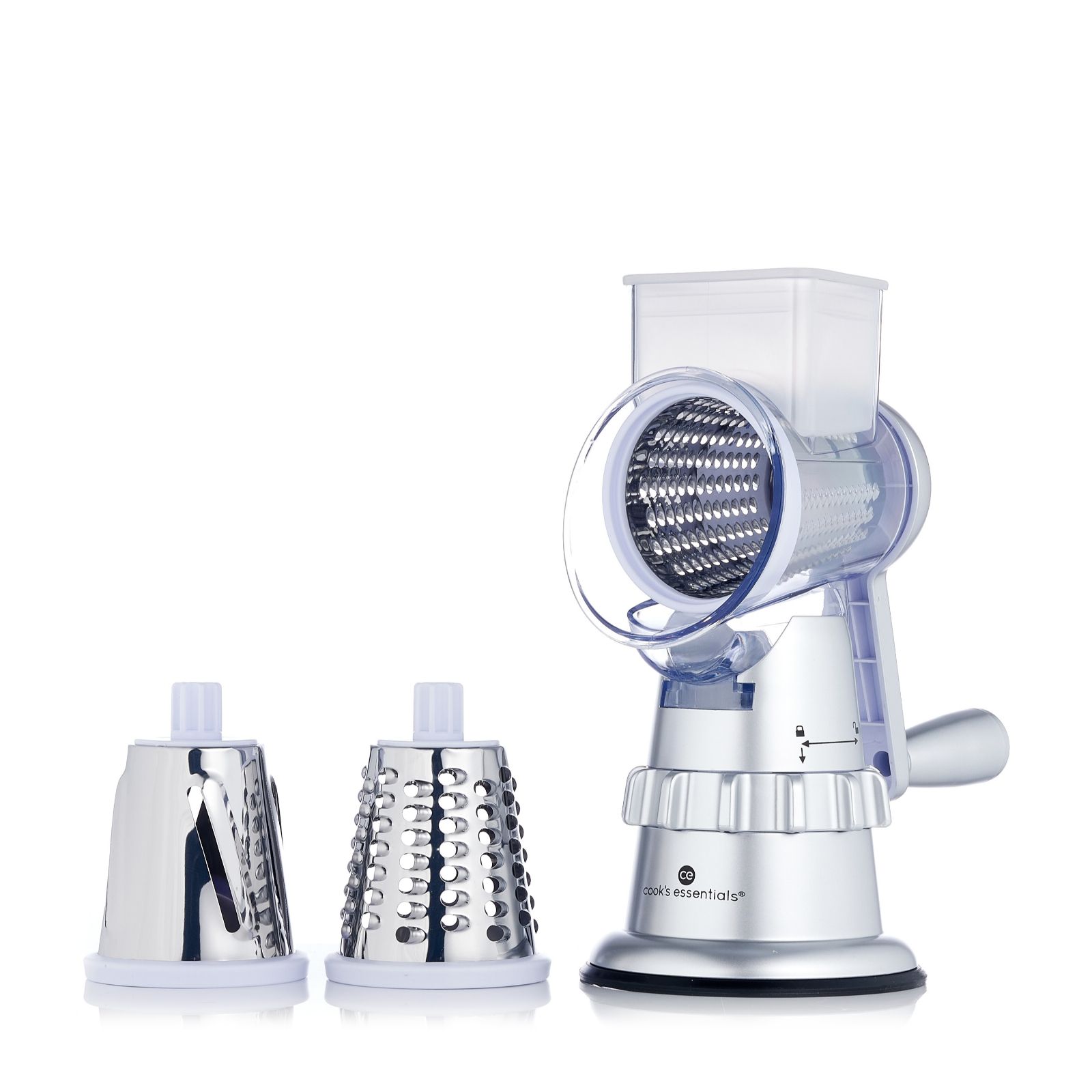 Cooks Essentials Glitz Speed Grater and Slicer with Suction Base