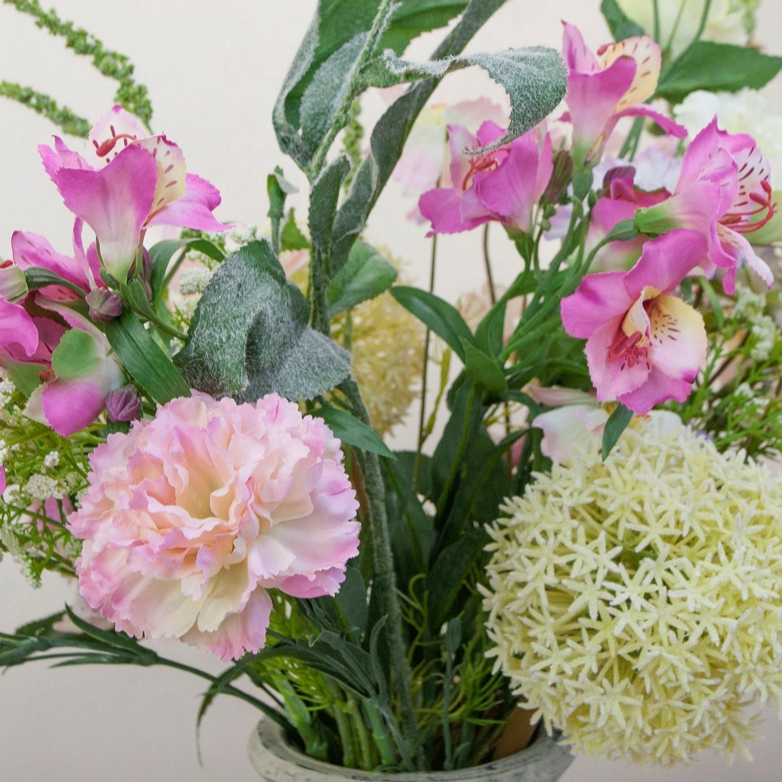 Outlet Peony Spring Meadow Mix in a Rustic Pot - QVC UK
