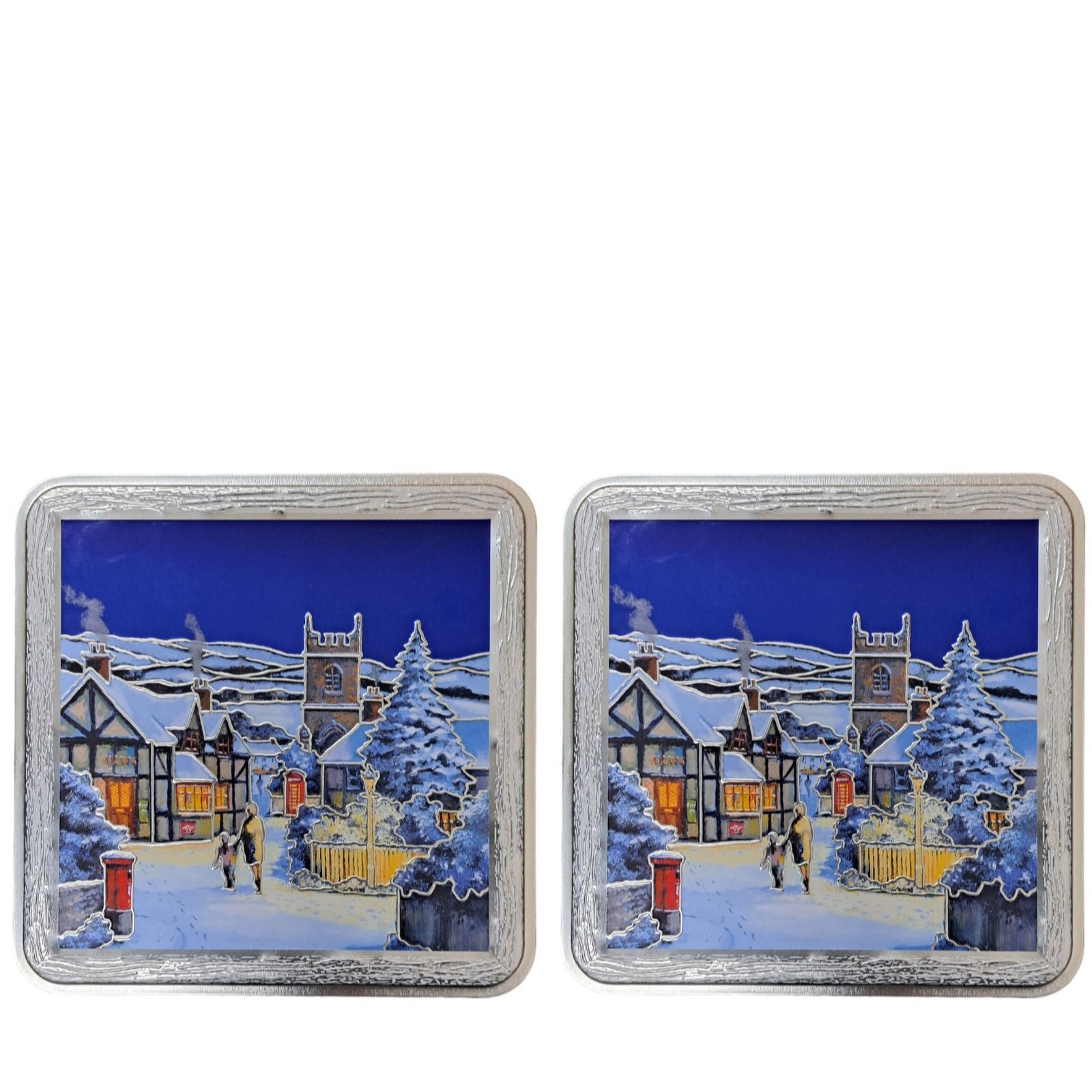 Churchill's Winter Village Fruit Sweet Tins