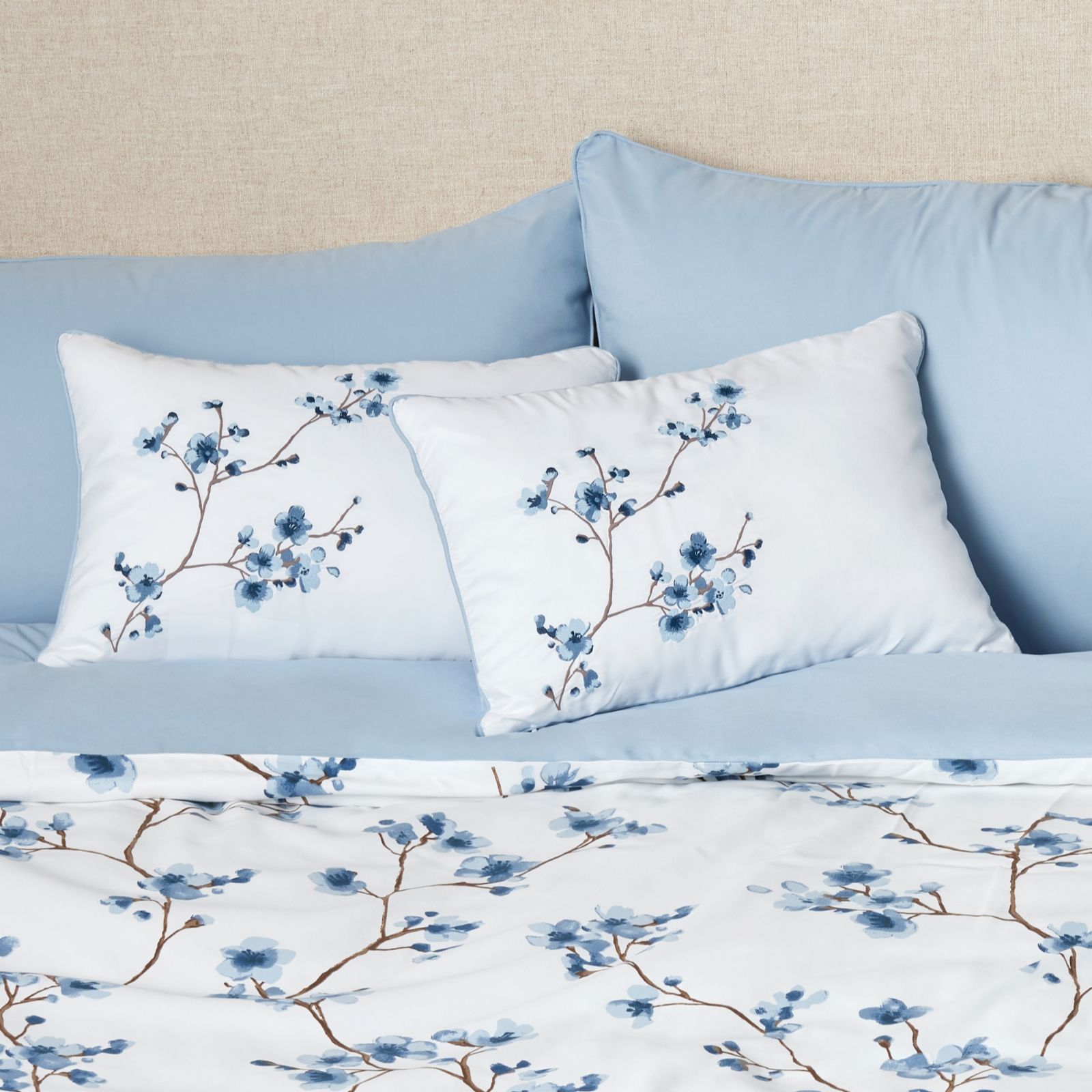 Outlet Cozee Home Floral Embroidery Rectangle Cushion