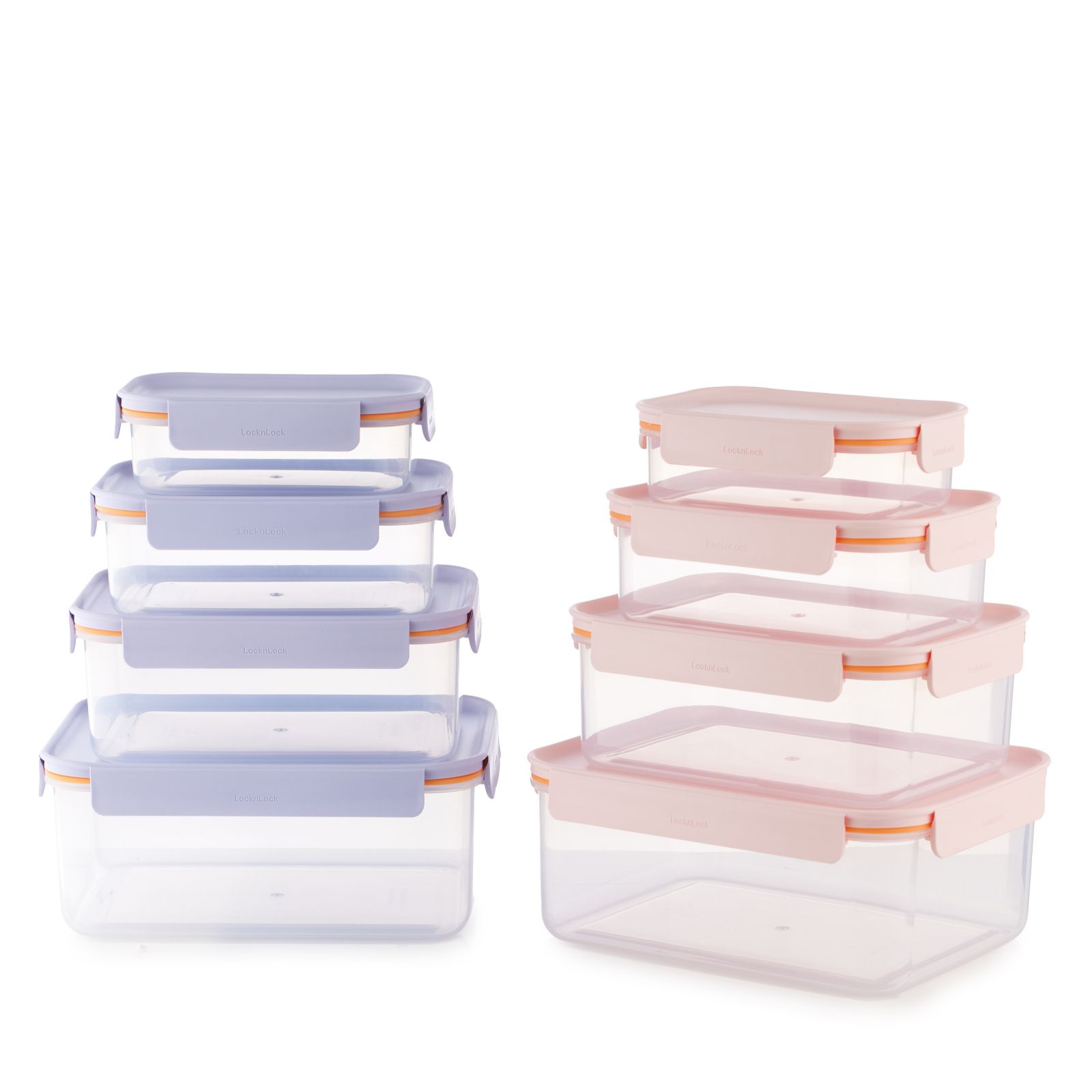 Lock & Lock Set of 8 Nestable Containers Set