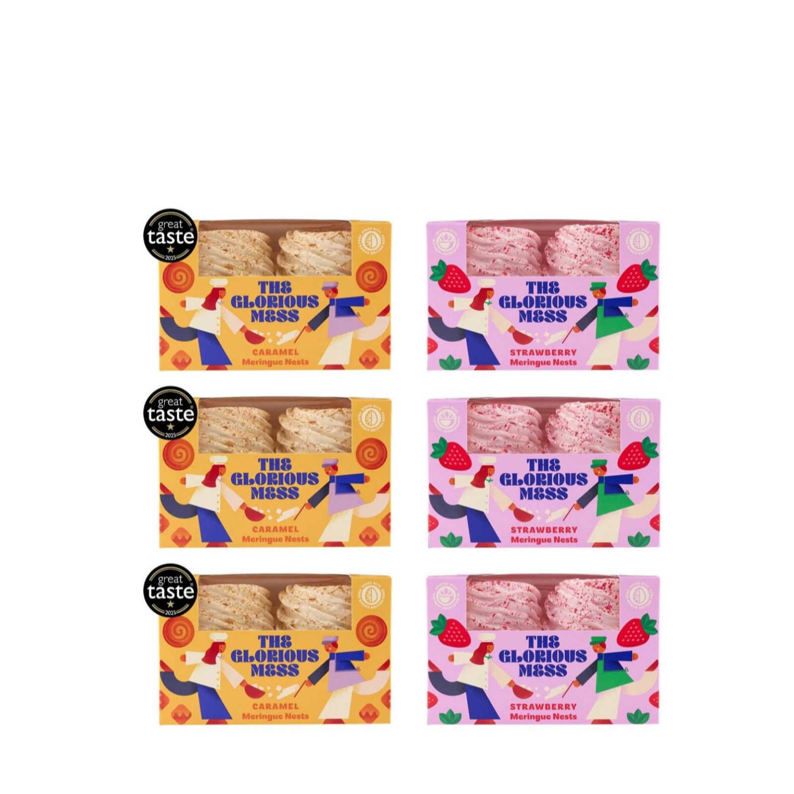 The Glorious Mess by Flower & White 24 Piece Meringue Nest Collection