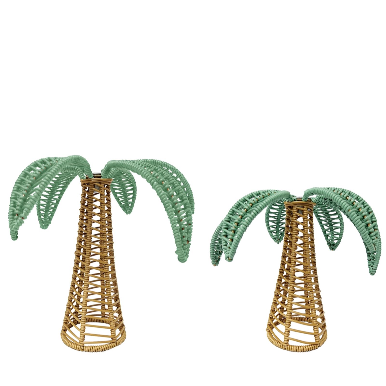 Outlet Amanda Holden Studio 70 Set of 2 Rattan Candle Holders