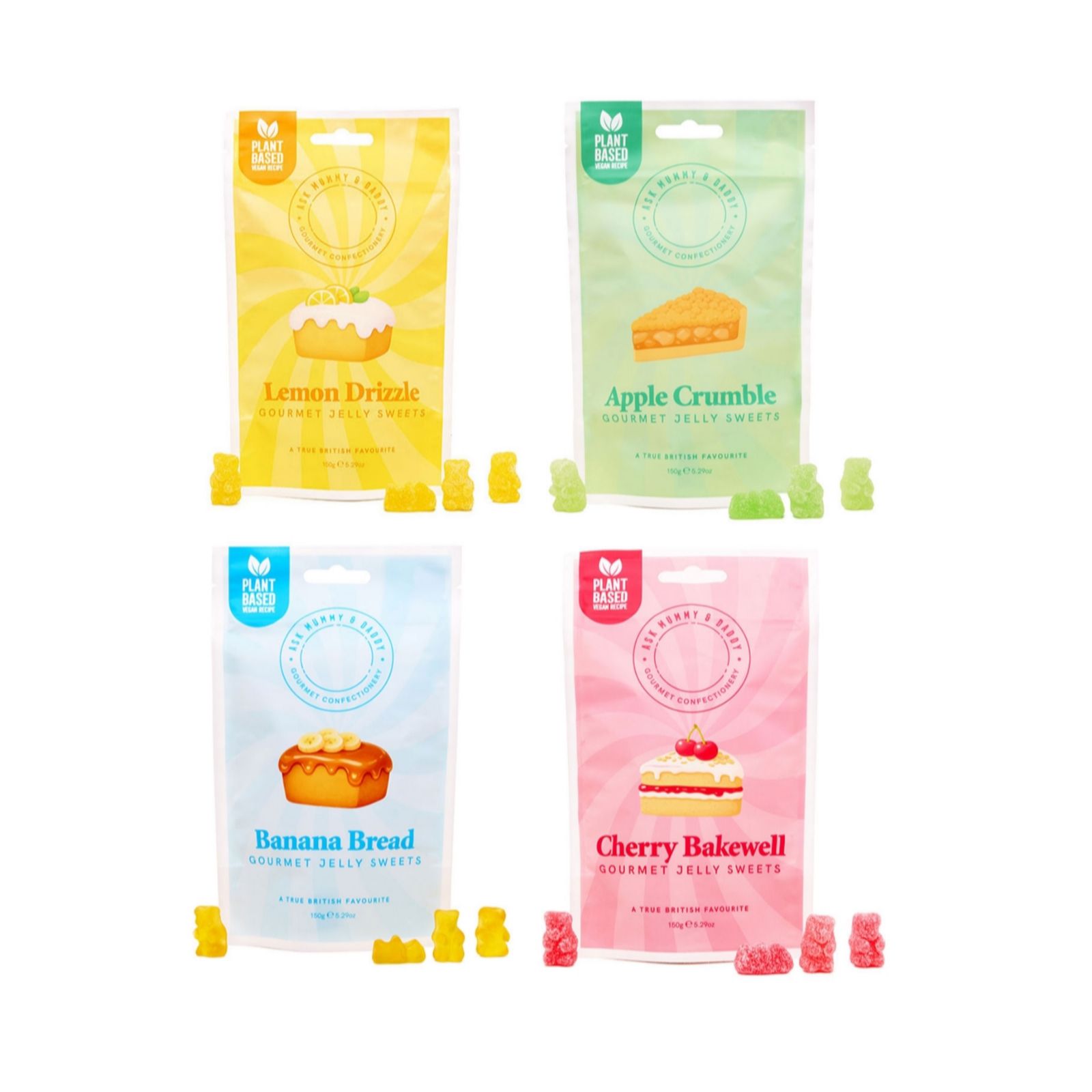 Ask Mummy & Daddy Set of 4 Cake Collection Sweets