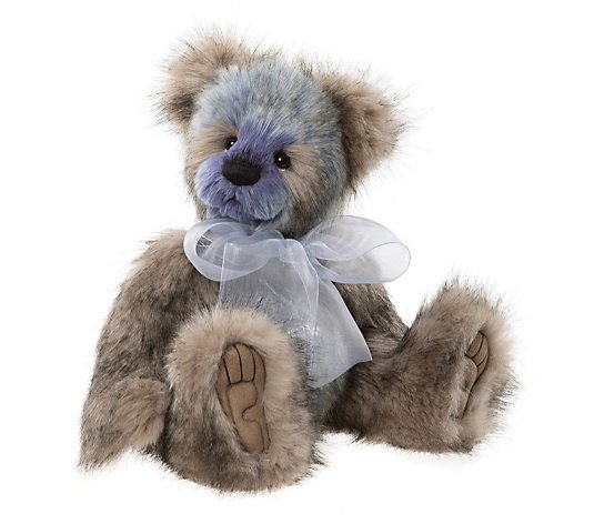 Charlie Bears Collectable Blueberry Pudding 15" Plush Bear