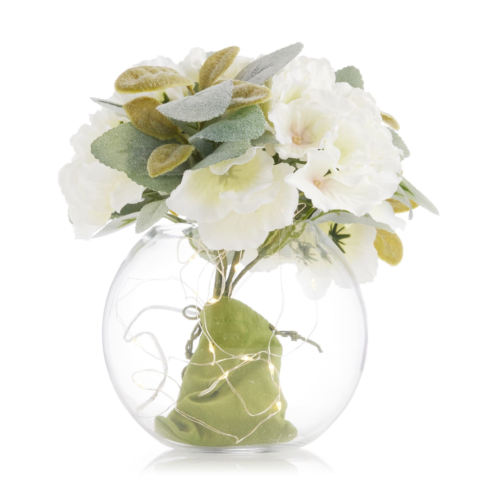 Home Reflections Hydrangea Floral Pre-Lit Centrepiece