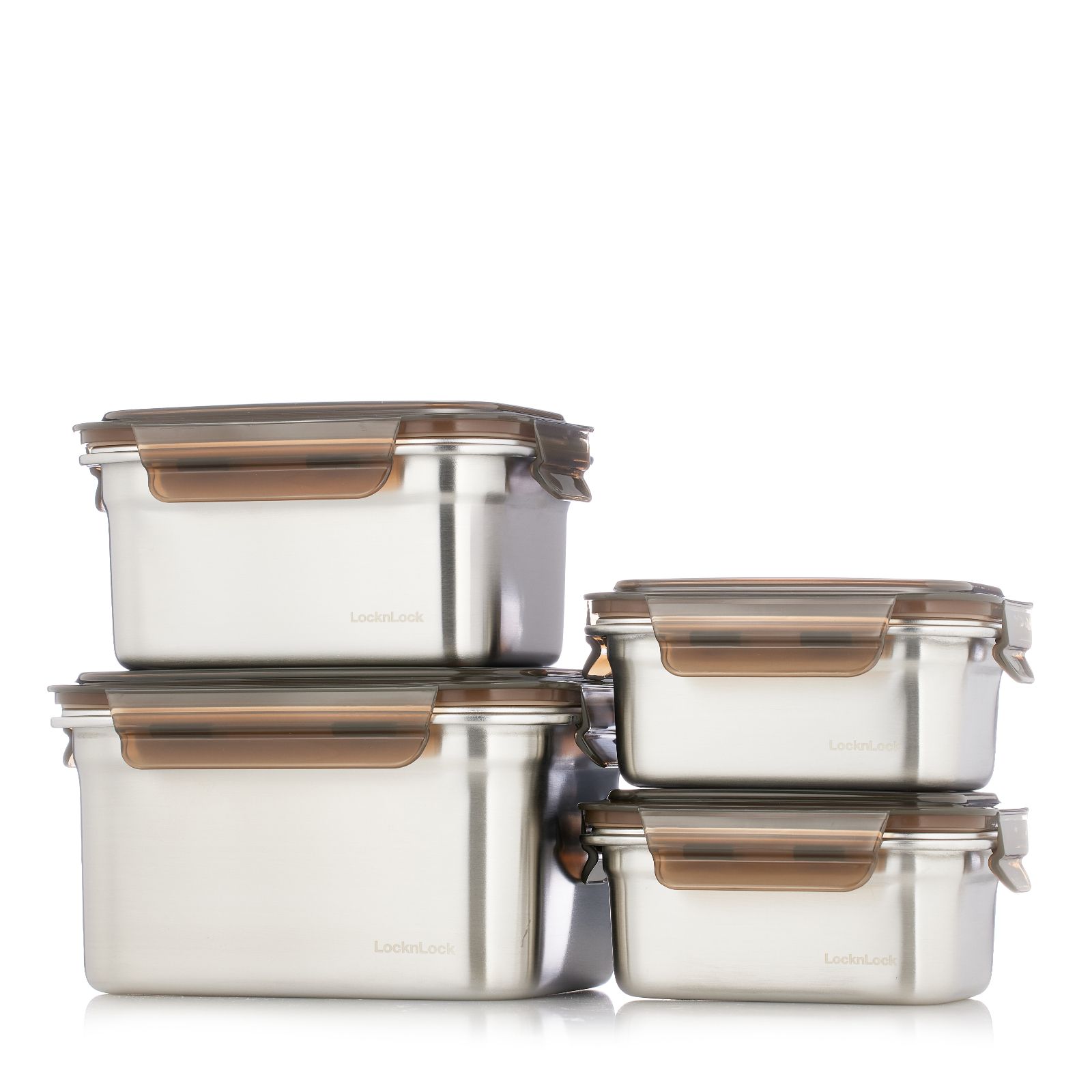 Lock & Lock 4 Piece Stainless Steel Set