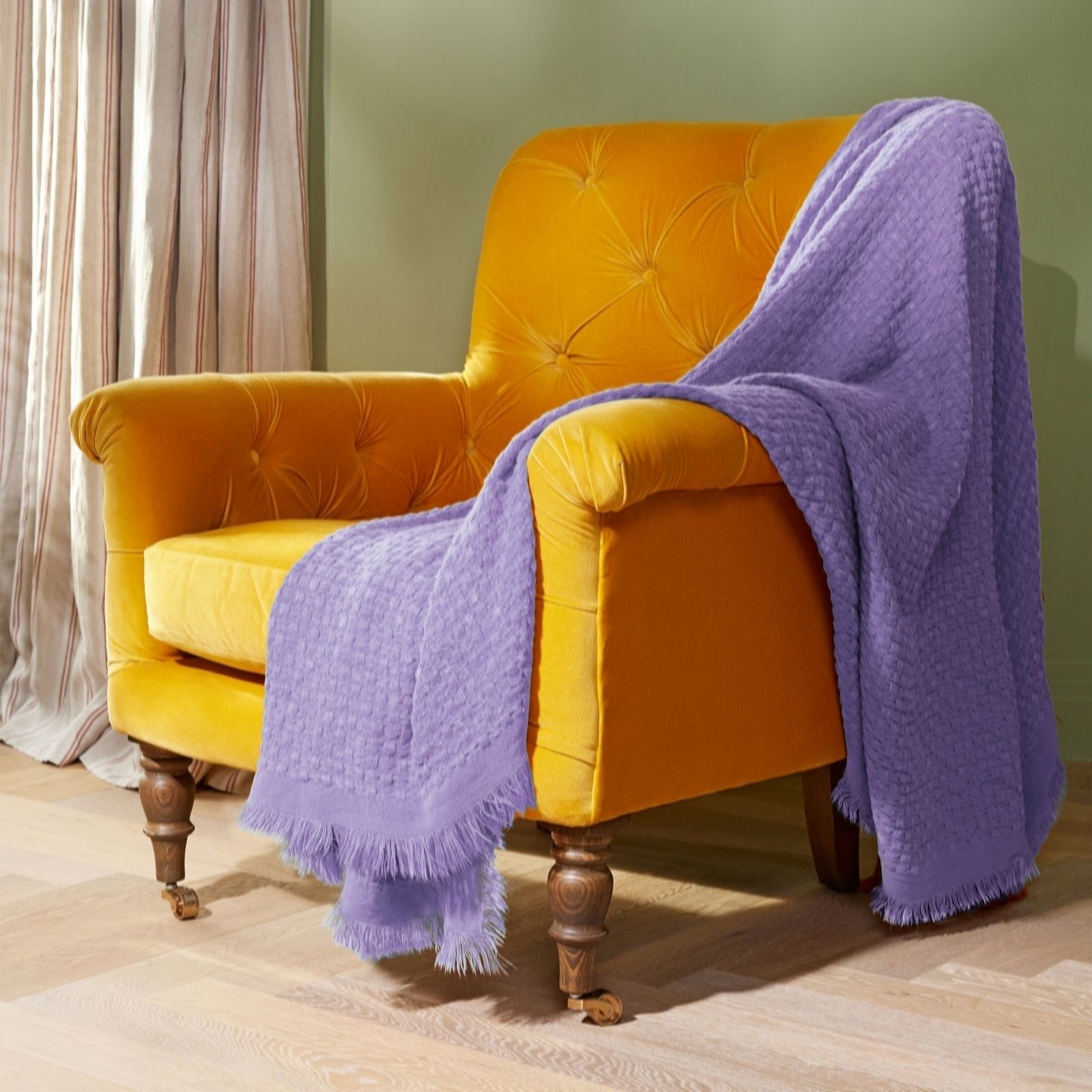 Outlet Cozee Home Lightweight Textured Throw with Fringe Detail