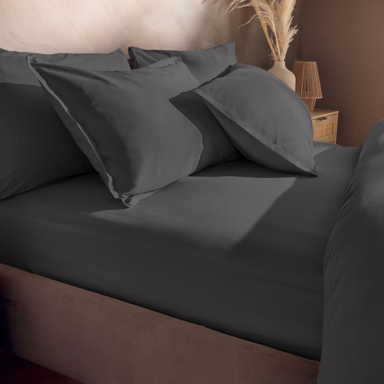 Silentnight Cotton Rich Washed Fitted Sheet