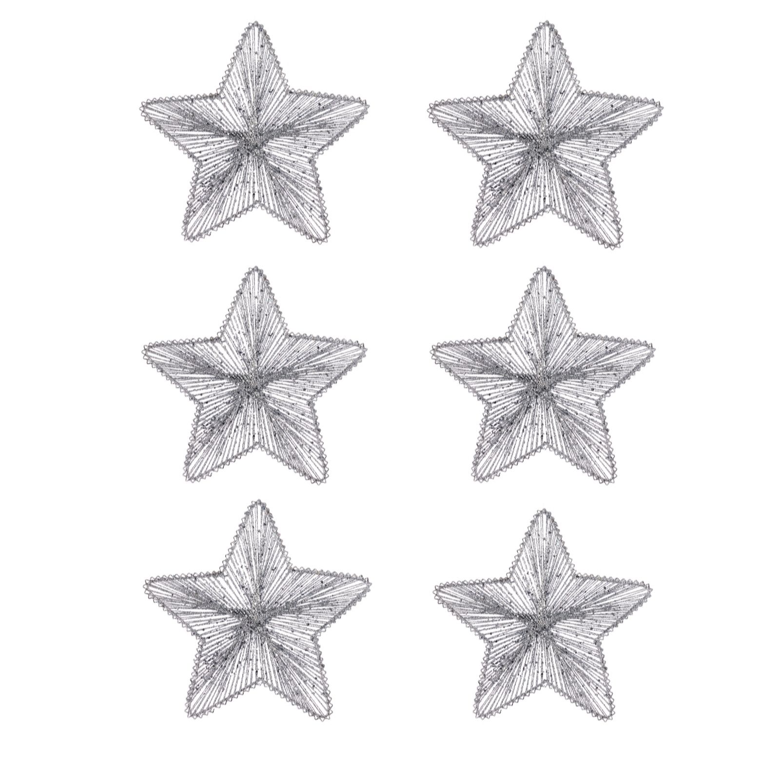 Outlet Julien Macdonald Set of 6 Star Decoration Pack
