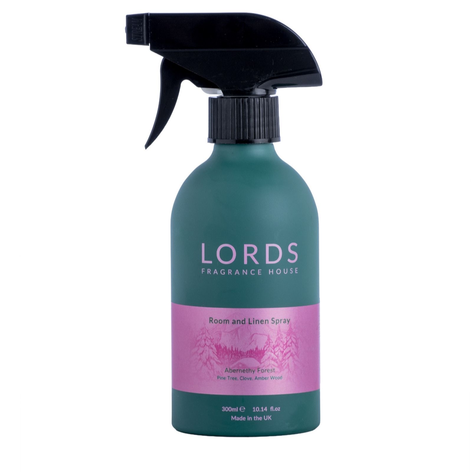 Lords Fragrance House Abernethy Forest 300ml Luxury Room & Linen Spray