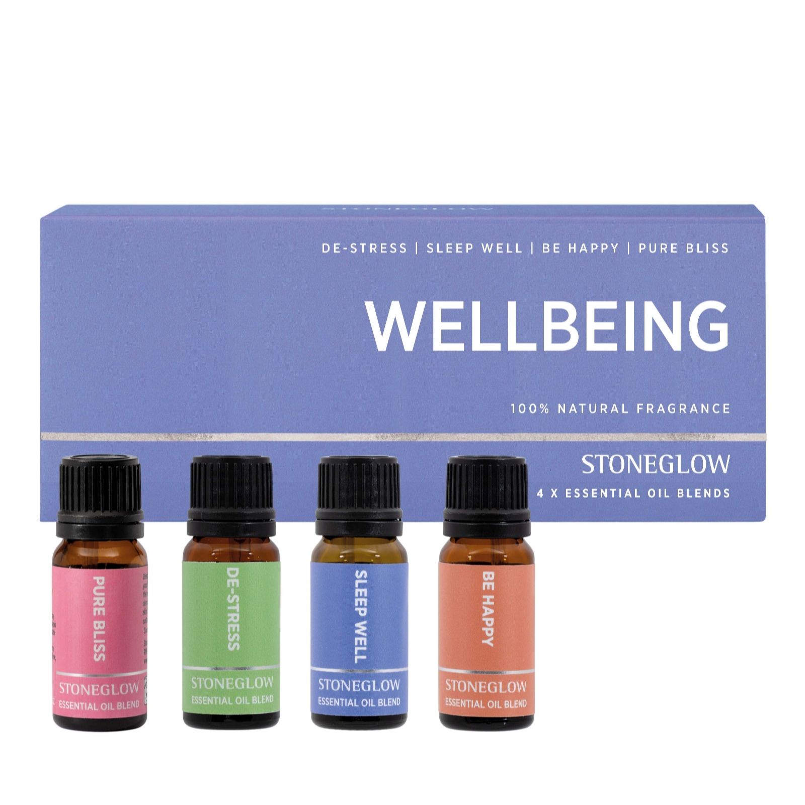 Stoneglow Wellbeing 4 x Essential Oils Set