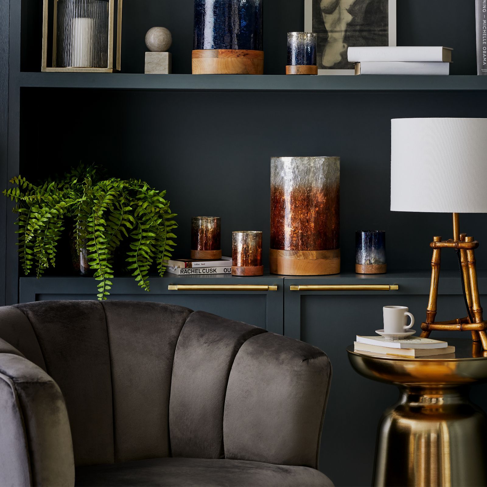 Outlet My Home Stories Set of 2 Ombre Tealight Candle Holder QVC UK