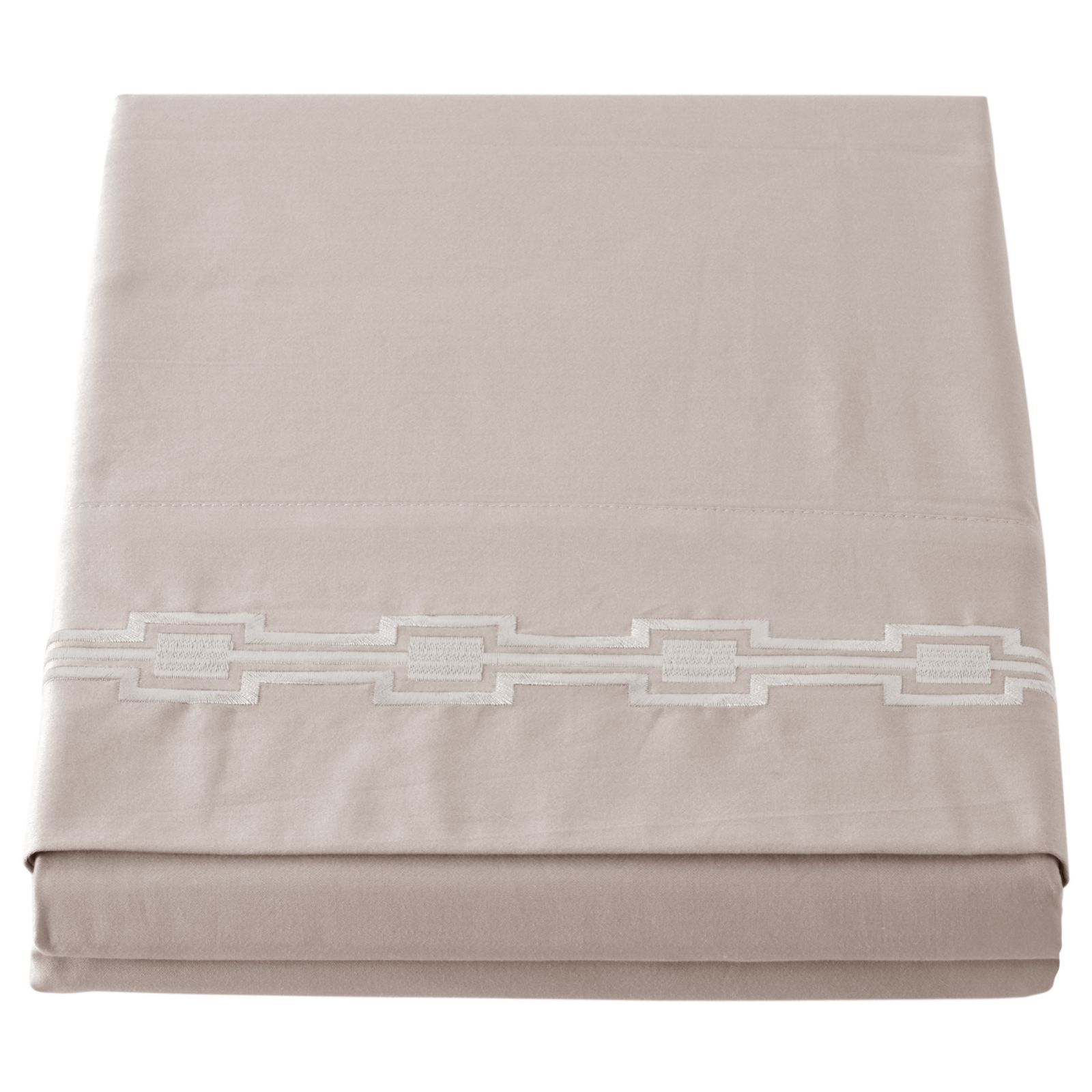 K by Kelly Hoppen 400TC Flat Sheet With Embroidery