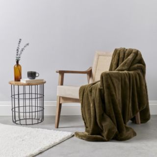 Cozee Home Supreme Soft Double Sided Faux Fur Throw