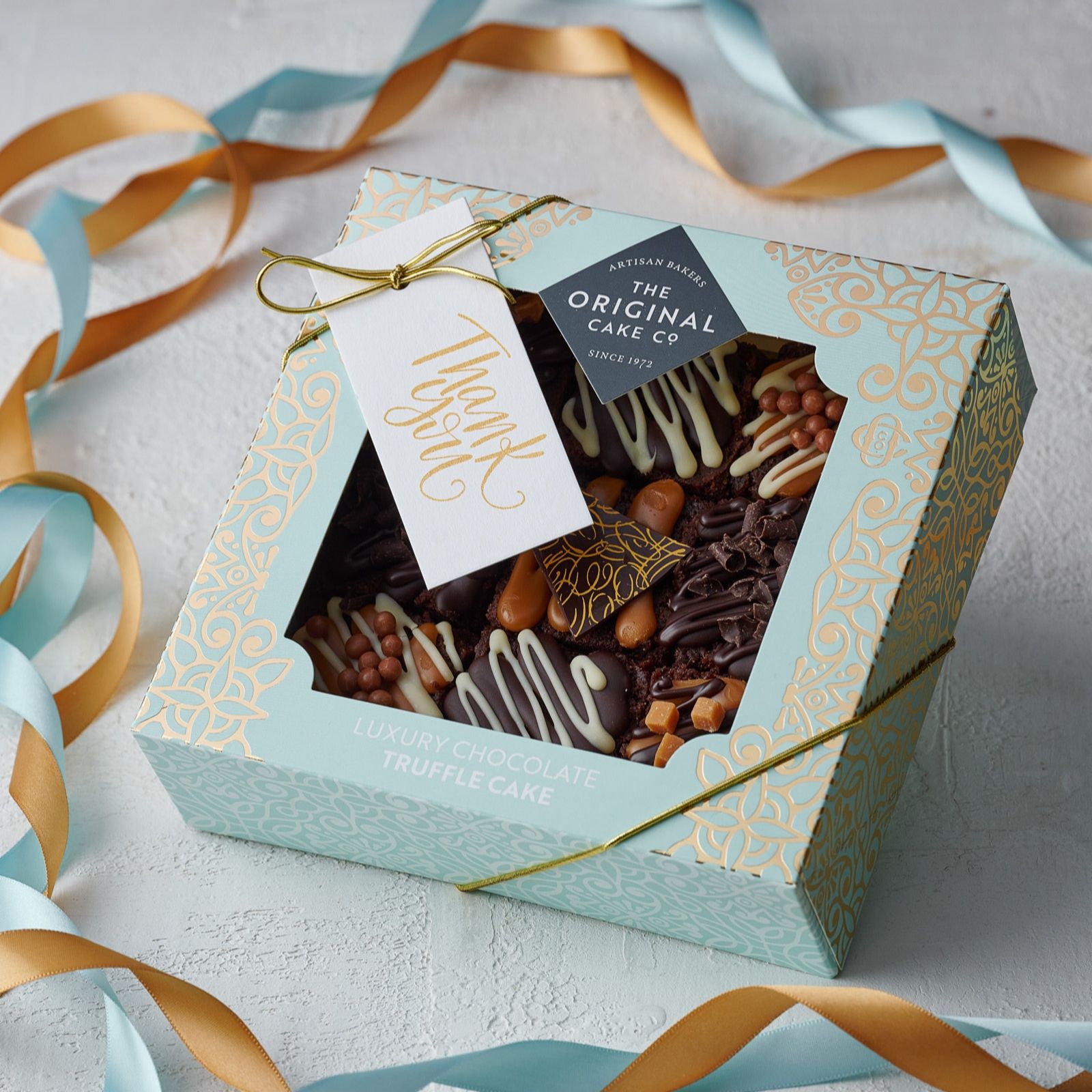The Original Cake Company Caramel & Chocolate Truffle Cake Gift Box