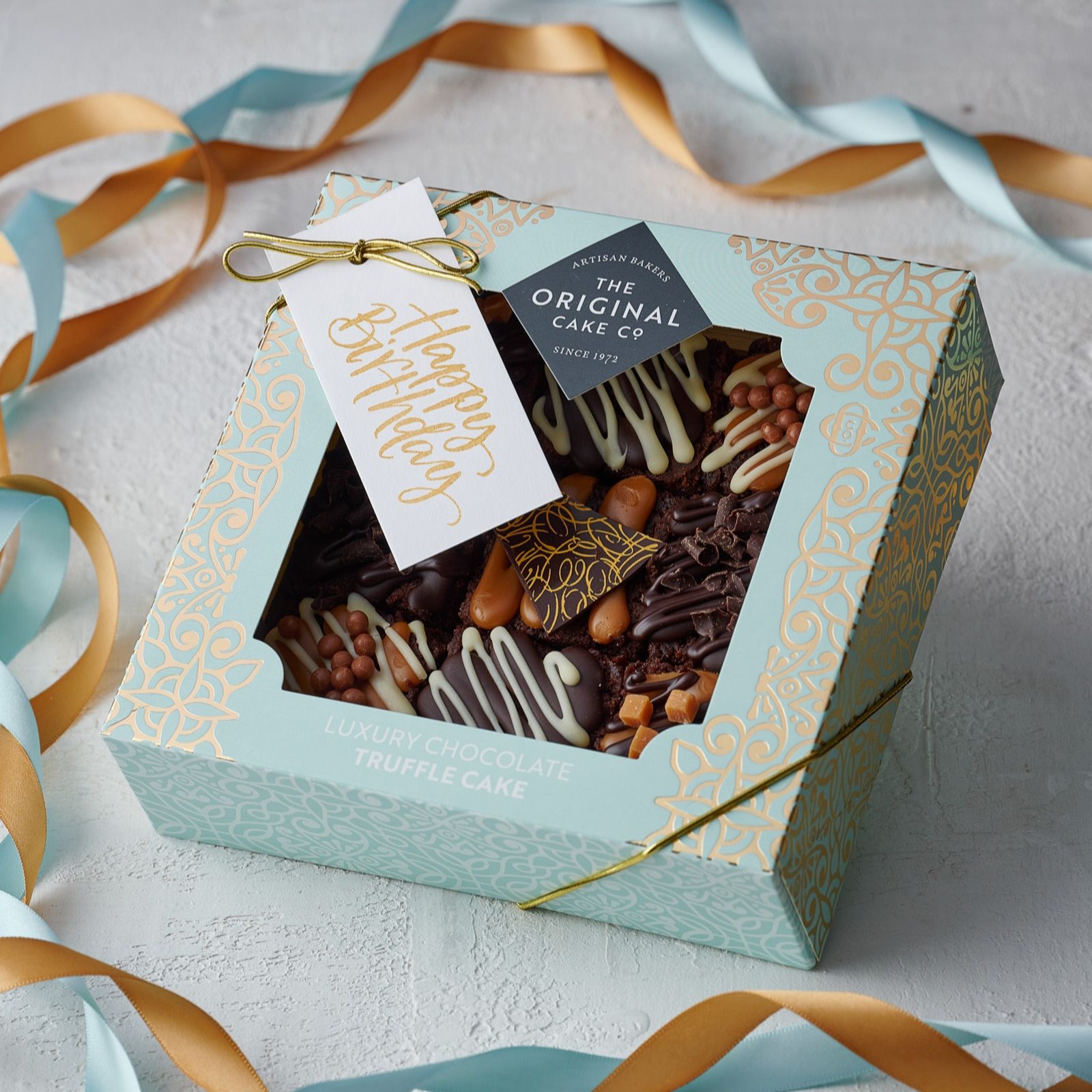 The Original Cake Company Caramel & Chocolate Truffle Cake Gift Box