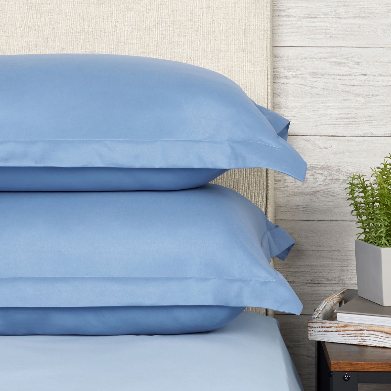 Outlet Supersoft by Cozee Home Botantical Solid Set of 2 Oxford Pillowases