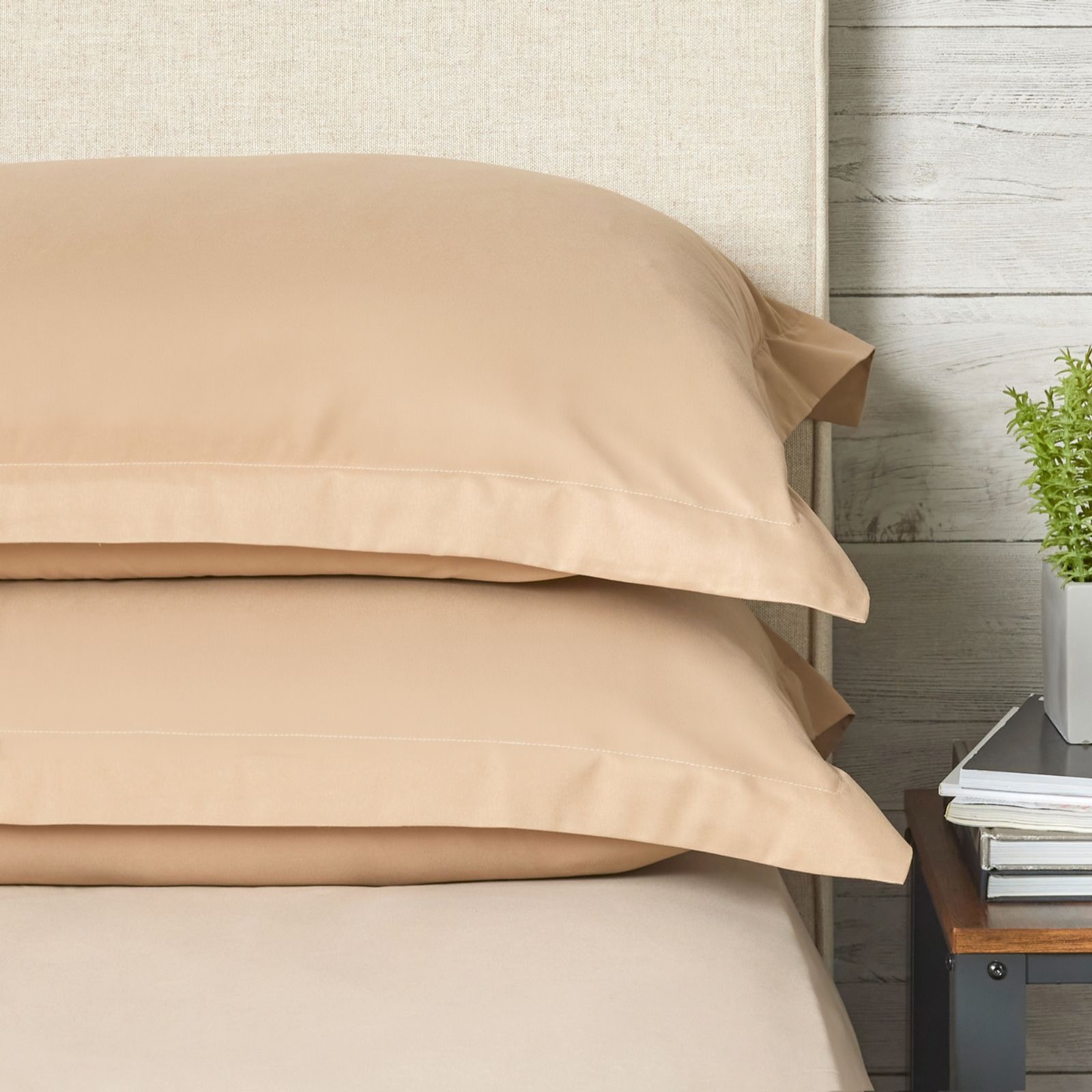 Outlet Supersoft by Cozee Home Botantical Solid Set of 2 Oxford Pillowases