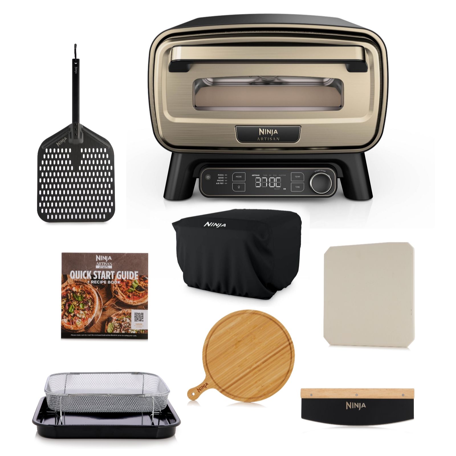  Outlet Ninja Artisan Electric Outdoor Pizza Oven & Air Fryer with