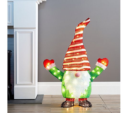 Festive Indoor Outdoor Large Pre-lit Gnome